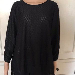 Womens Black Top Size 3X